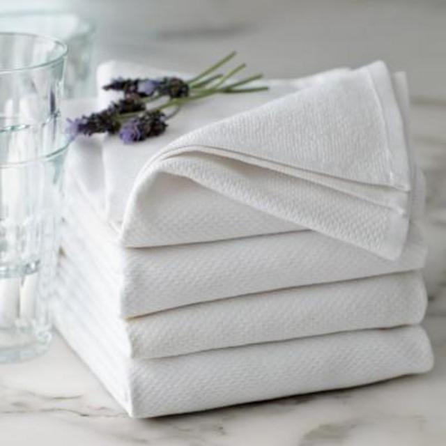 All Purpose Pantry Towels, Set of 4, White