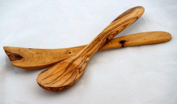 Serving spoon and spatula set