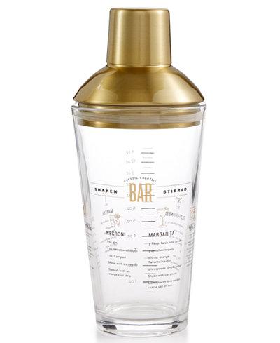 Barware with a Twist Cocktail Shaker, Created for Macy's