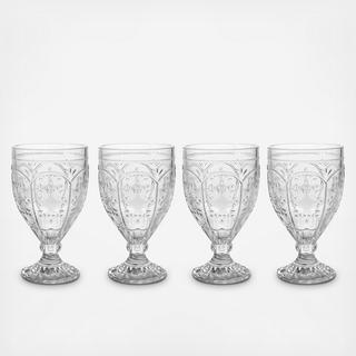 Trestle Water Goblet, Set of 4