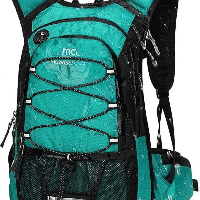 Mubasel Gear Insulated Hydration Backpack Pack with 2L BPA Free Bladder - Keeps Liquid Cool up to 4 Hours – for Running, Hiking, Cycling, Camping