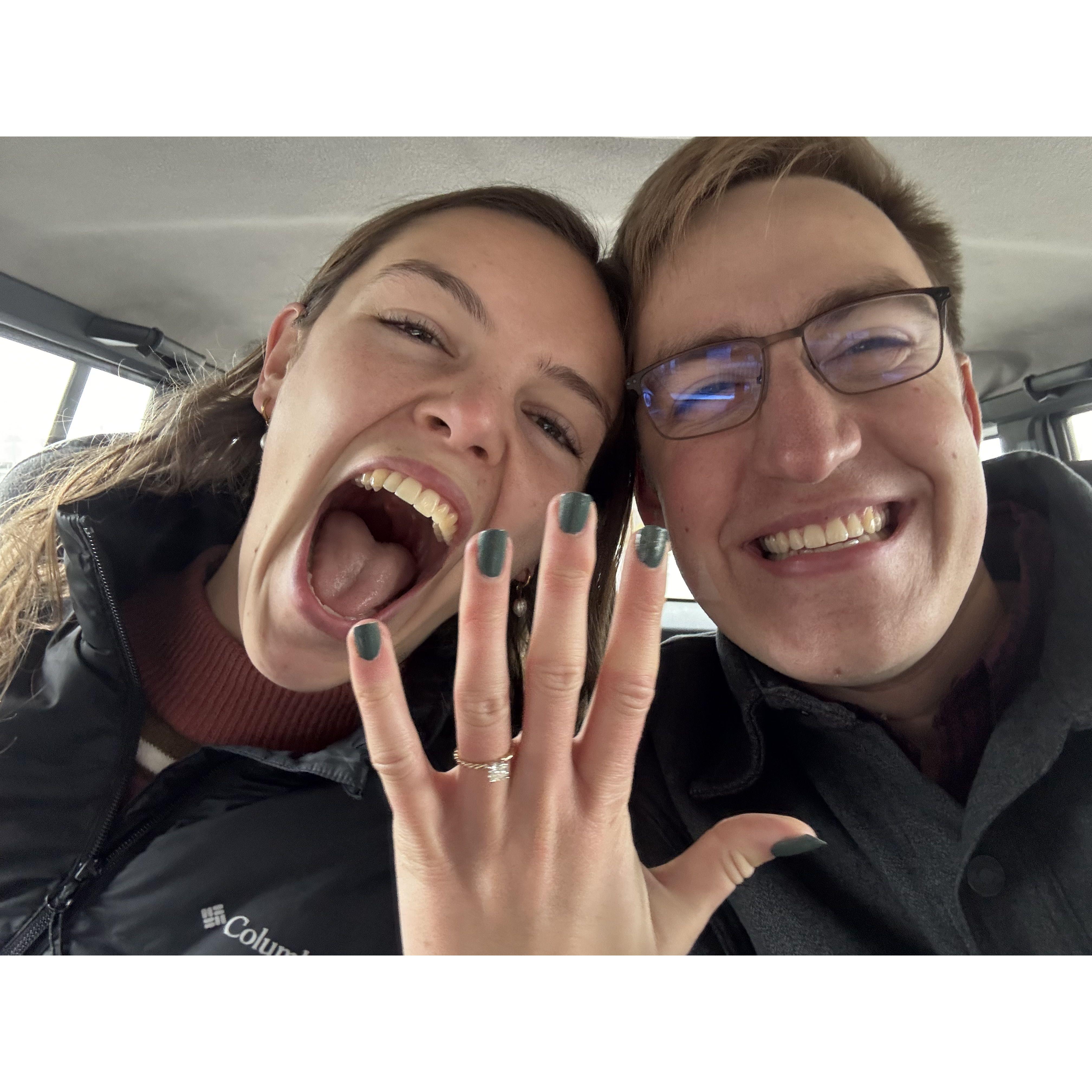 Right after we got engaged!
