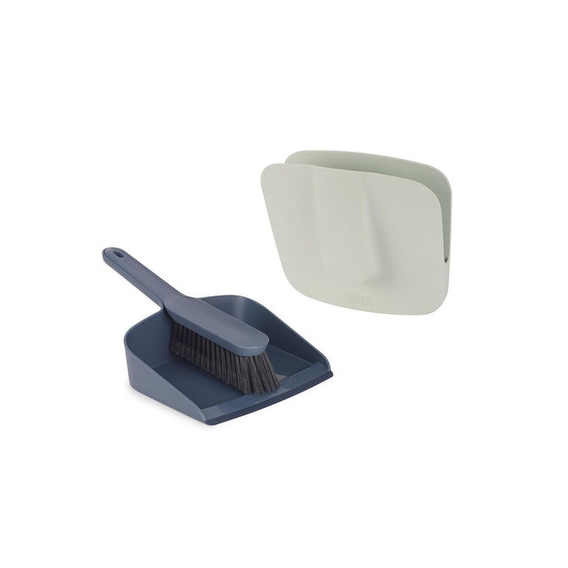 Joseph Joseph Cleanstore Wall-Mounted Dustpan Brush with Dust-Shield Storage