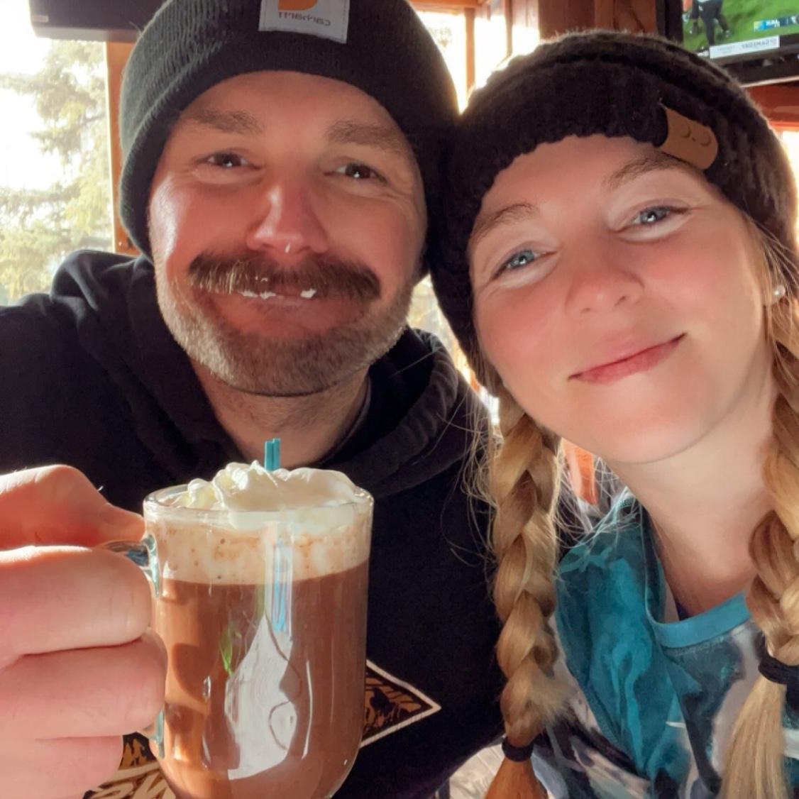 Nothing beats Garf's spiked hot chocolate after a long day shredding the mountain.