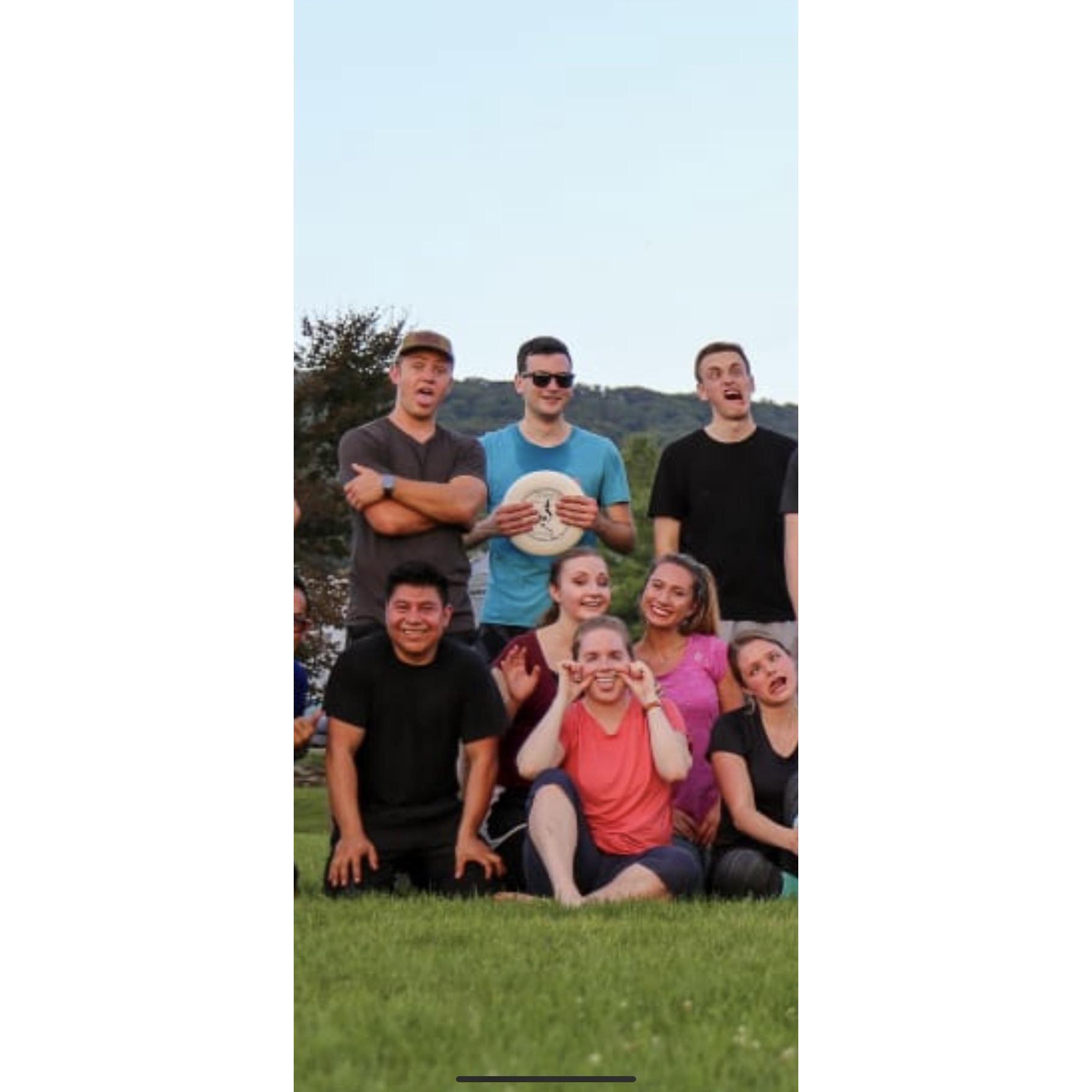 Both of them liked playing volleyball and frisbee with the group after work