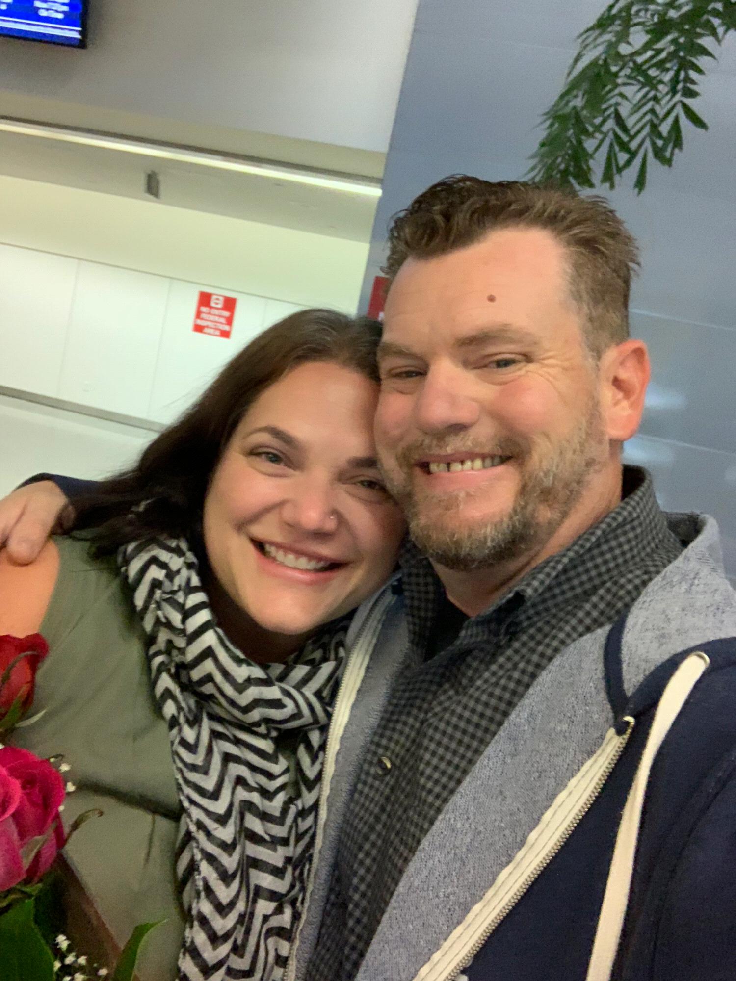 2019: The moment Kimberly and Duane reunited in America.