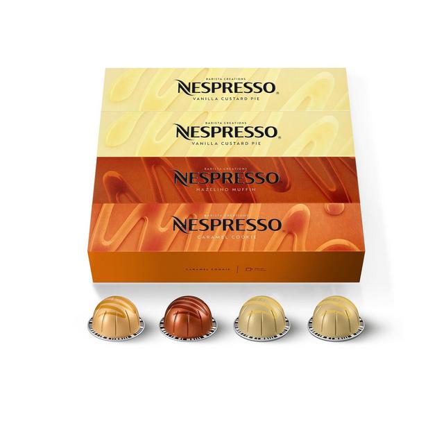 Nespresso Capsules VertuoLine, Barista Flavored Pack, Mild Roast Coffee, 40-Count Coffee Pods