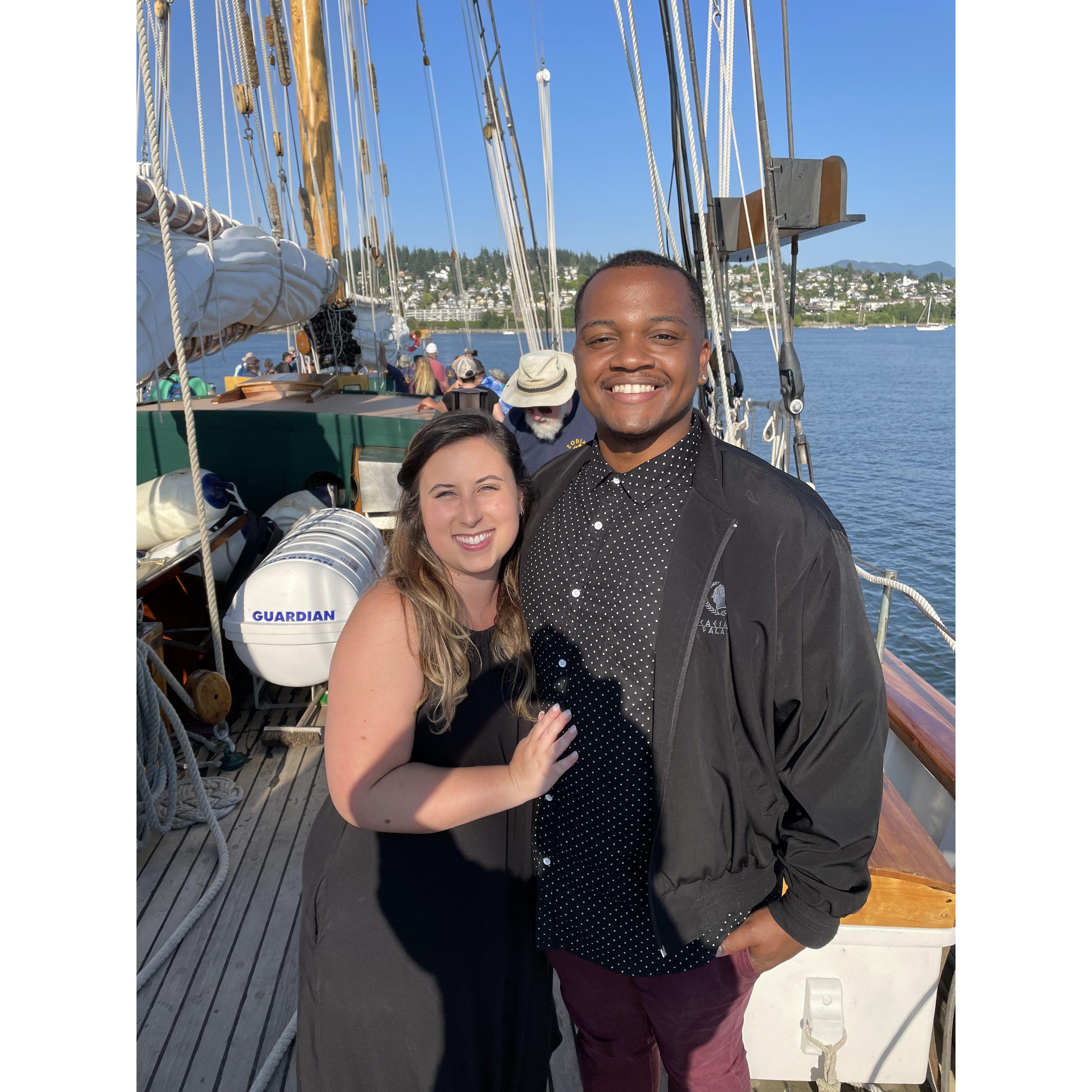 Aboard the Zodiac Sailing Schooner July 9th, 2021