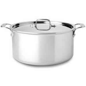 All-Clad - Stainless Steel 8 Qt. Covered Stockpot