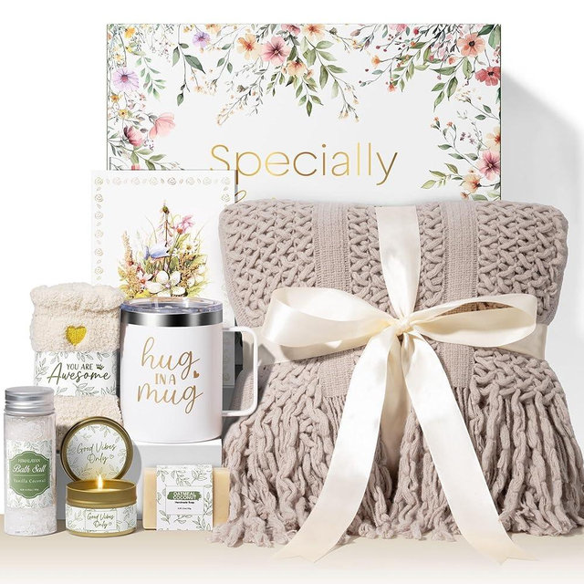Self Care Gifts for Women Get Well Soon Gifts, Birthday Gifts for Women Care Package, Sympathy Gift Baskets Spa Gifts Thinking of You Inspirational Mother's Day Easter Gifts for Mom Her Sister Grandma