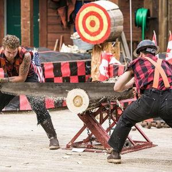 Lumberjack show in Alaska