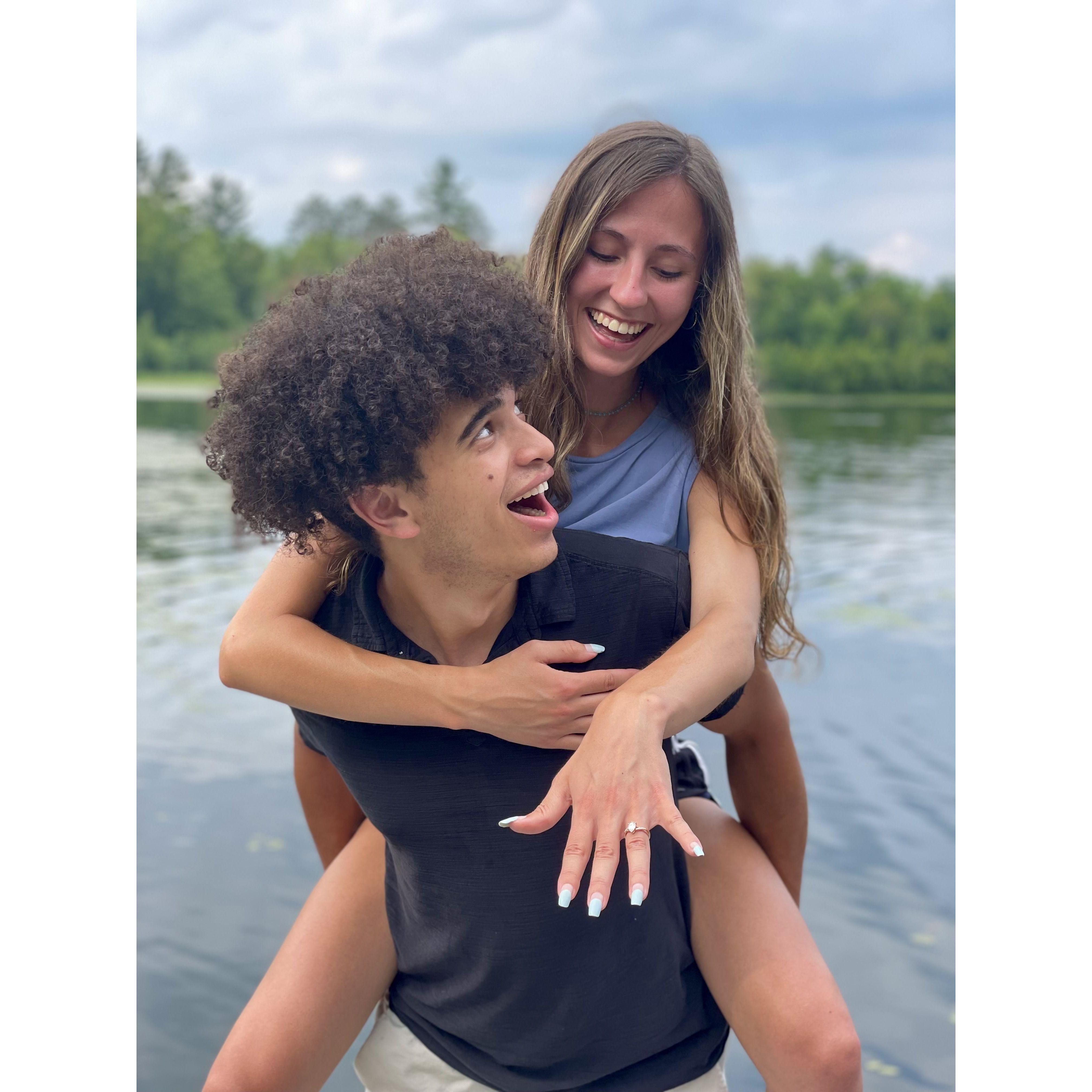 The day we got engaged...