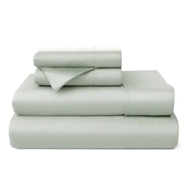 Cosy House Collection 100% Rayon Derived from Bamboo Bed Sheets Set - Silver, Cal King