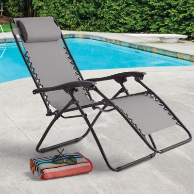 Destination Summer Zero Gravity Chair in Grey