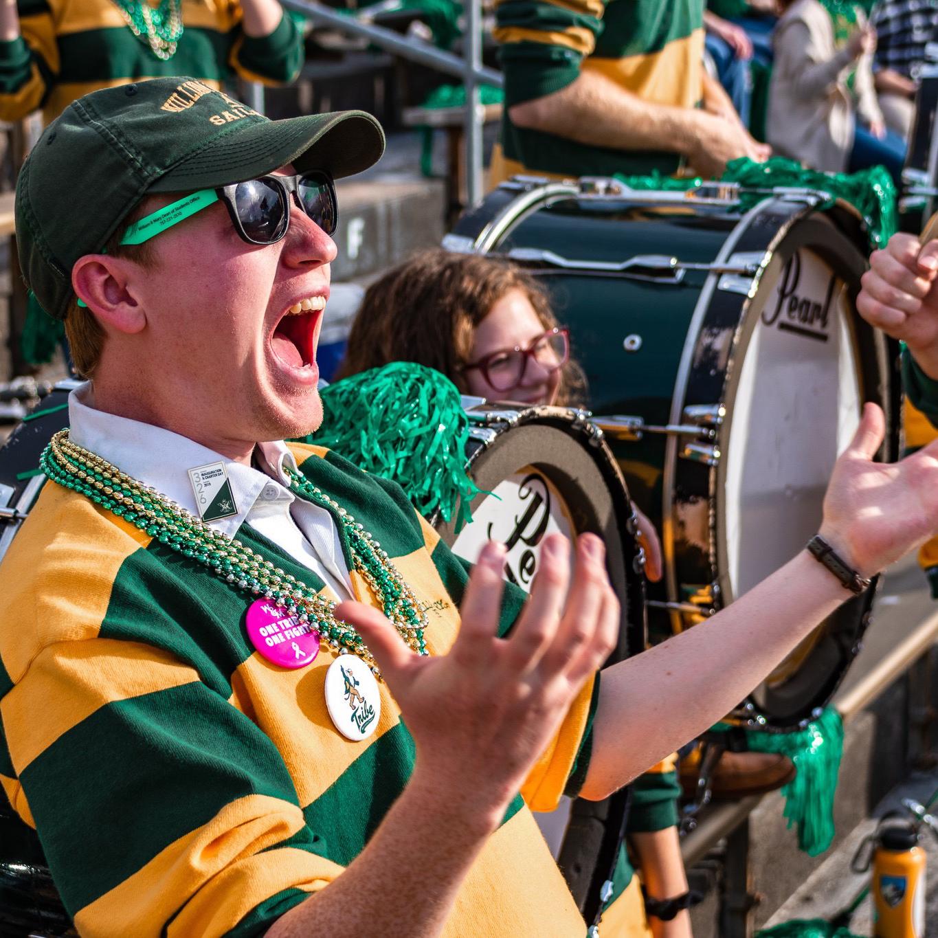 ...and McKinley played drums! Both of us were in the group for all four years of college.