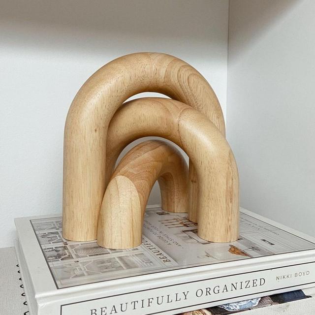 Decorative Wood Arch Object | Set of 3 Arch sculpture set | handmade arch decor | Decorative object | modern home decor | Minimalist decor