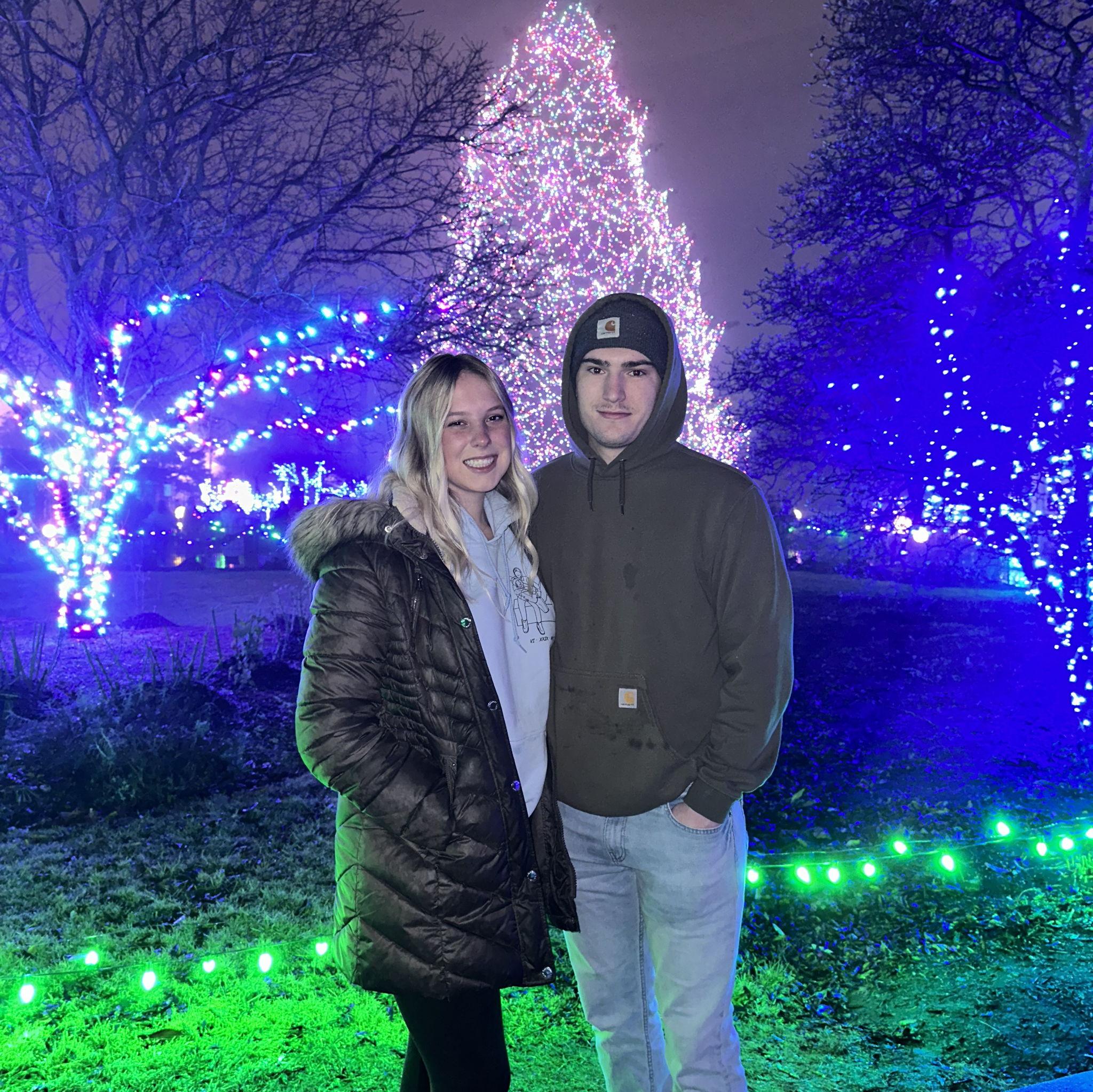 Our second trip to the zoo lights
