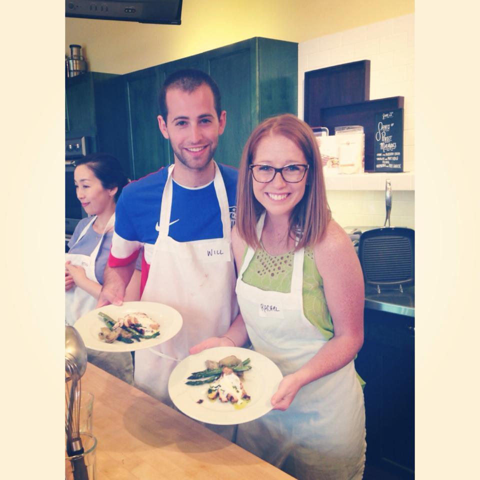 Will is the easiest person to buy gifts for: sports or cooking.
Cooking class in Columbus in 2014, the summer I lived there with him!