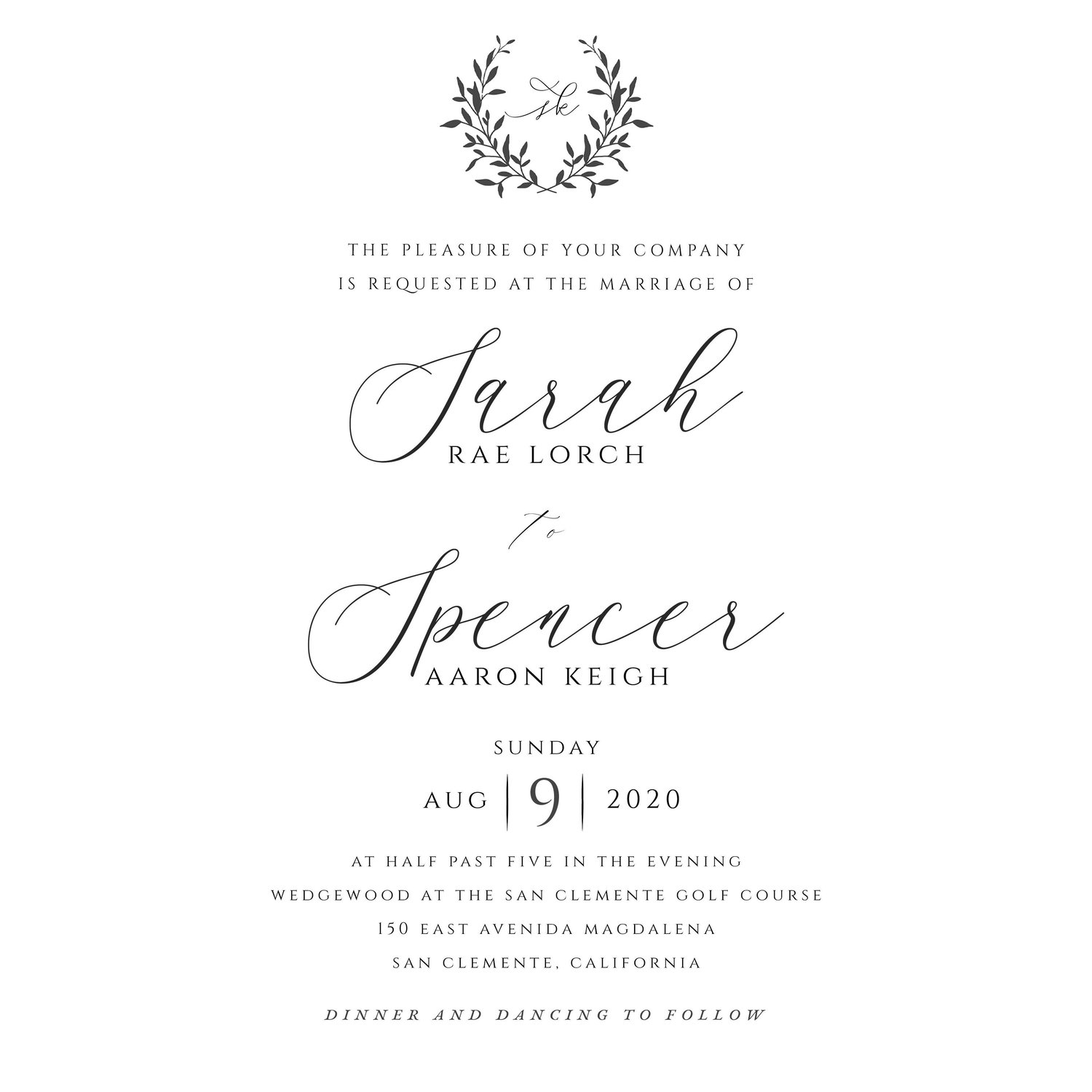 We simply cannot wait to celebrate with you!