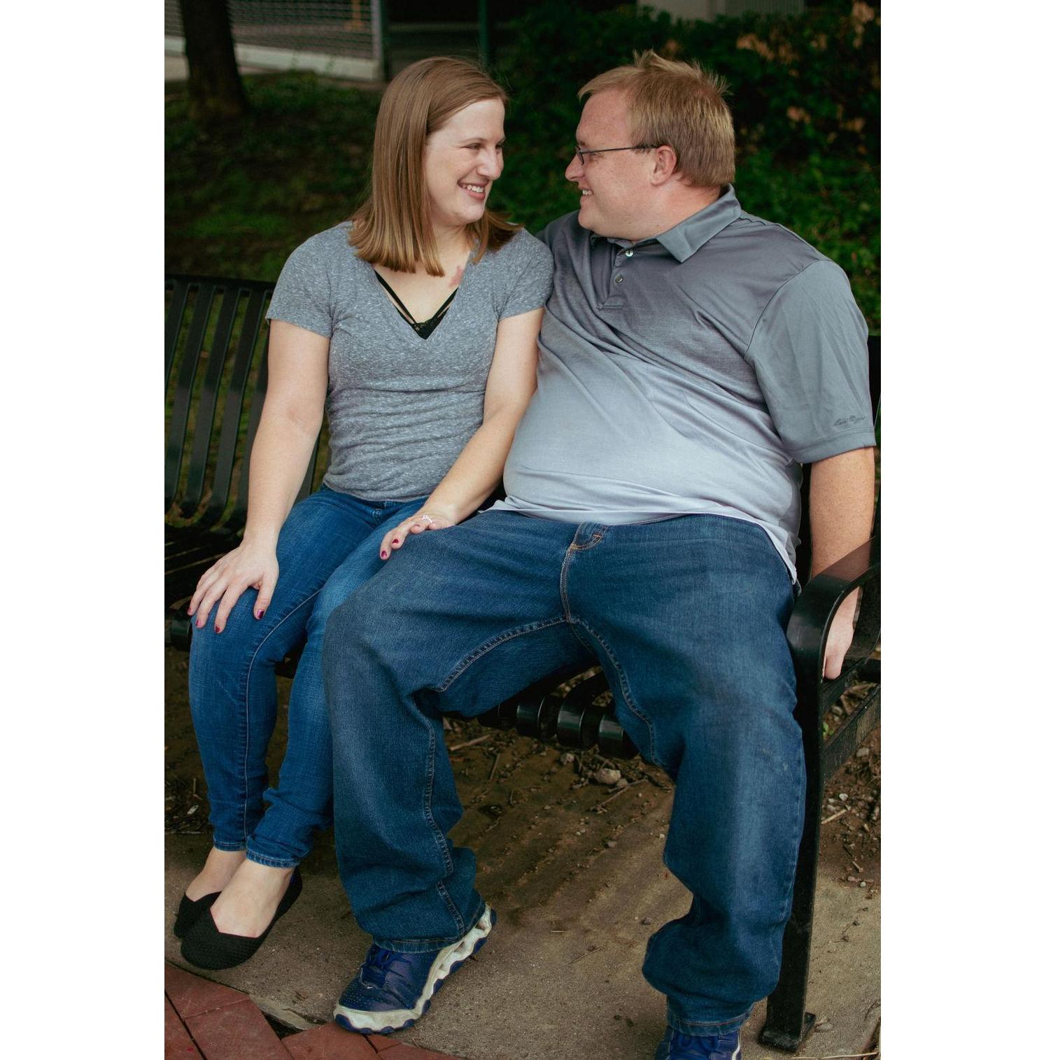 engagement photos by Hannah Marie Photography, taken August 2021
