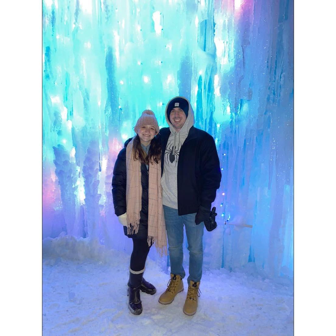 Lake George ice castle January 2022