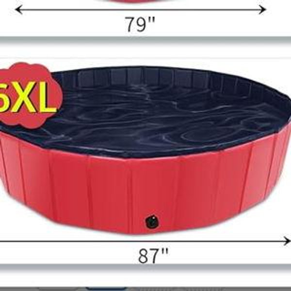Foldable Dog Pool, 87" x 14"