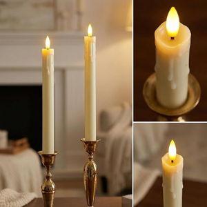 Rechargeable Flameless Taper Candles