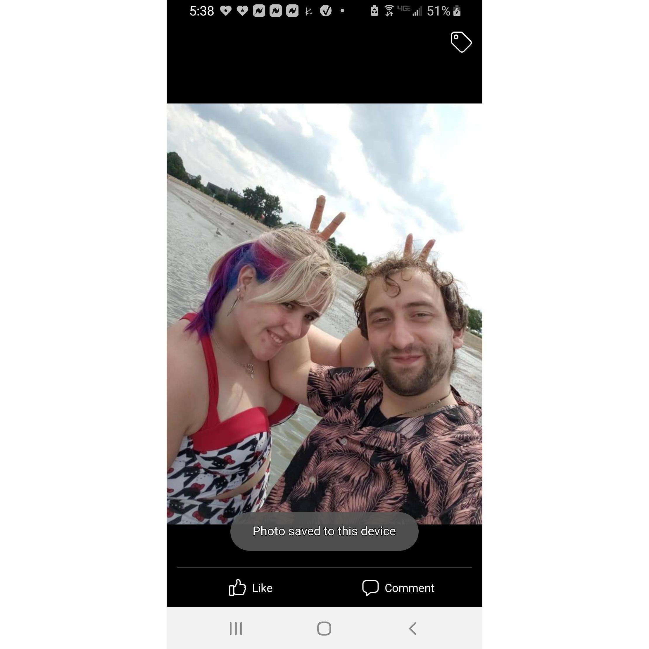 John and I at Carson Beach back in summer of 2018 <3