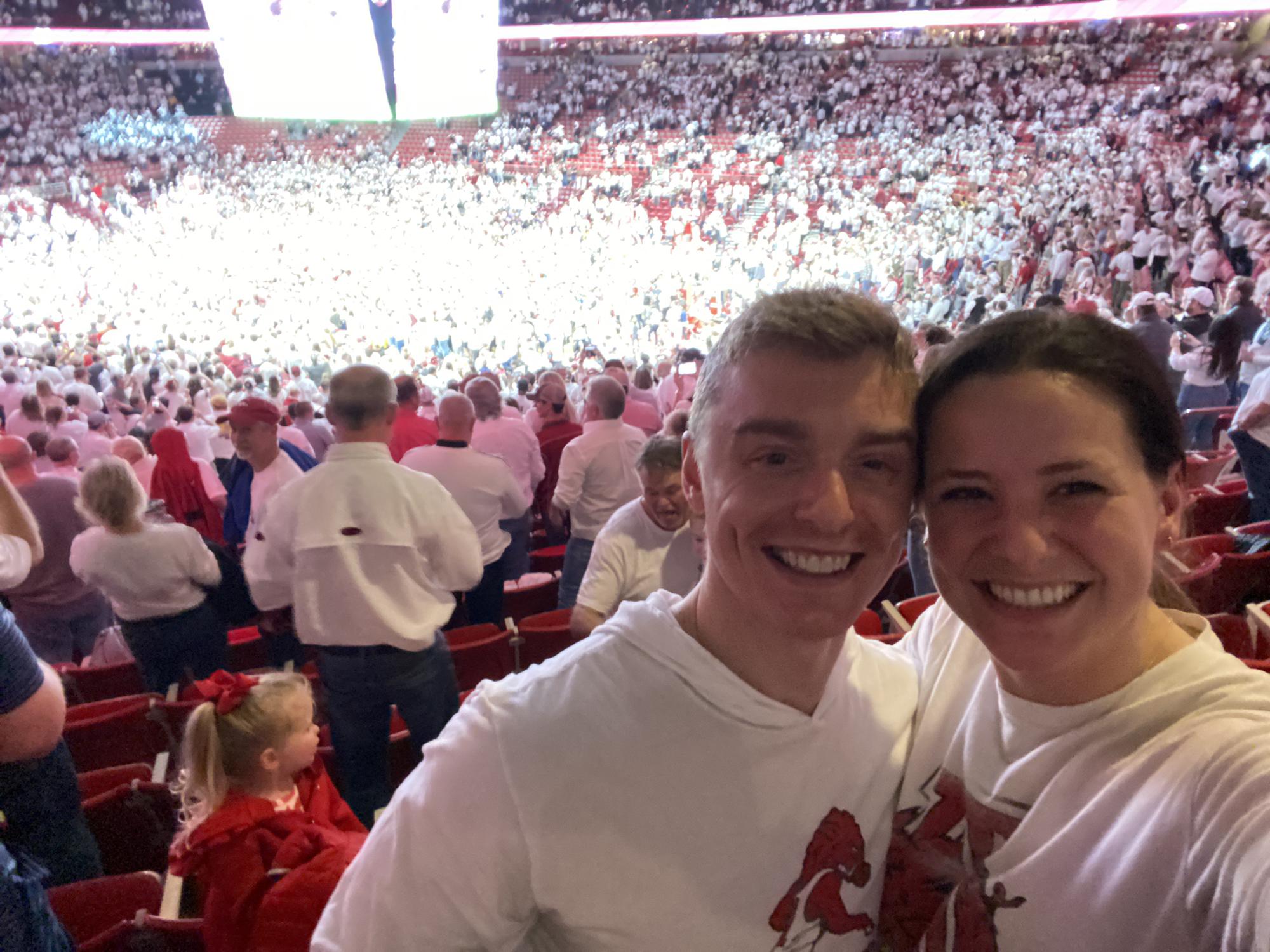 Razorback Basketball game when they beat #1 Auburn! Feb 2022
