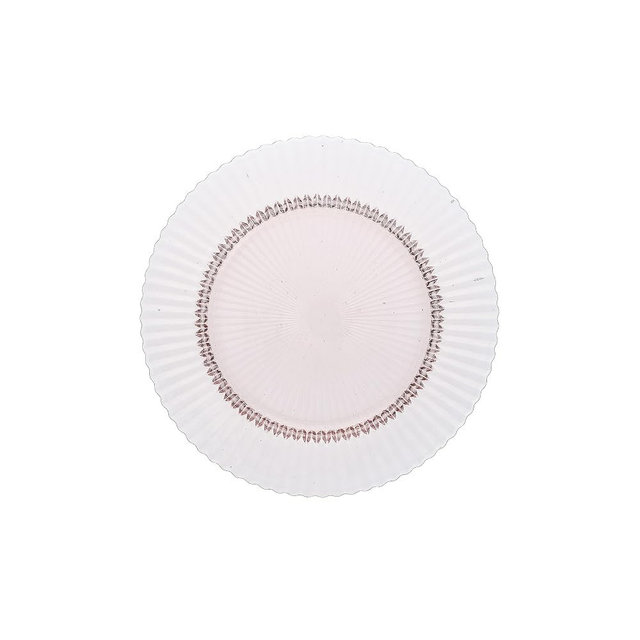 Fortessa Archie Glass Dinner Plate, 10.6 Inch, Pink
