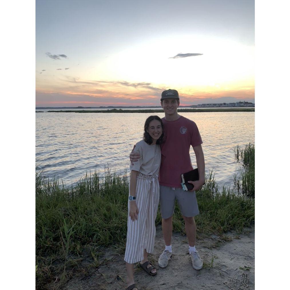 June 25th, 2023: Had a nice bible study near Northside Park in Ocean City and a nice man took our picture and Matt got to talk to him about Jesus!