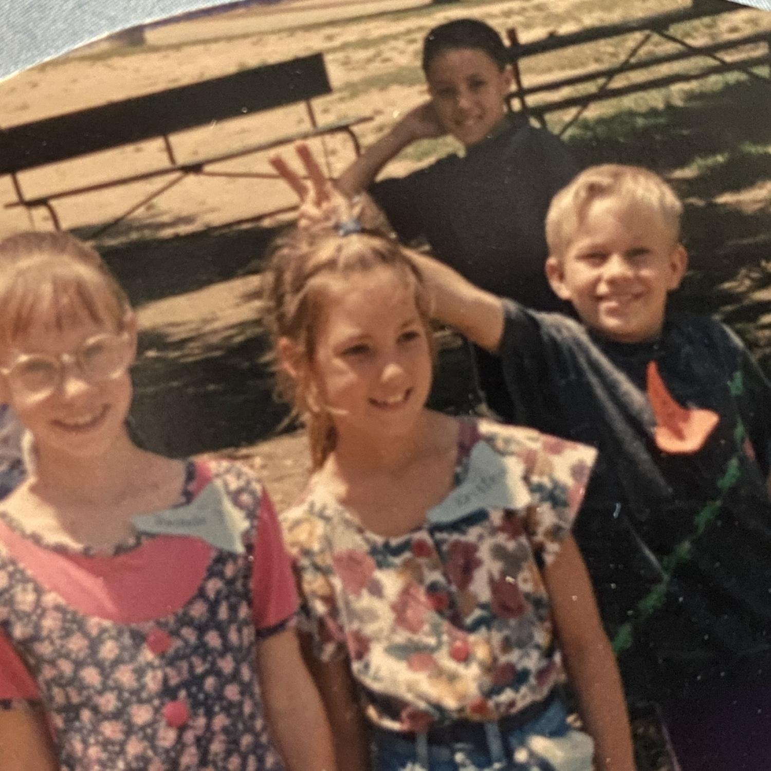 2nd grade field trip.  Amanda bottom Left (glasses), Jeff is in the back posing.
