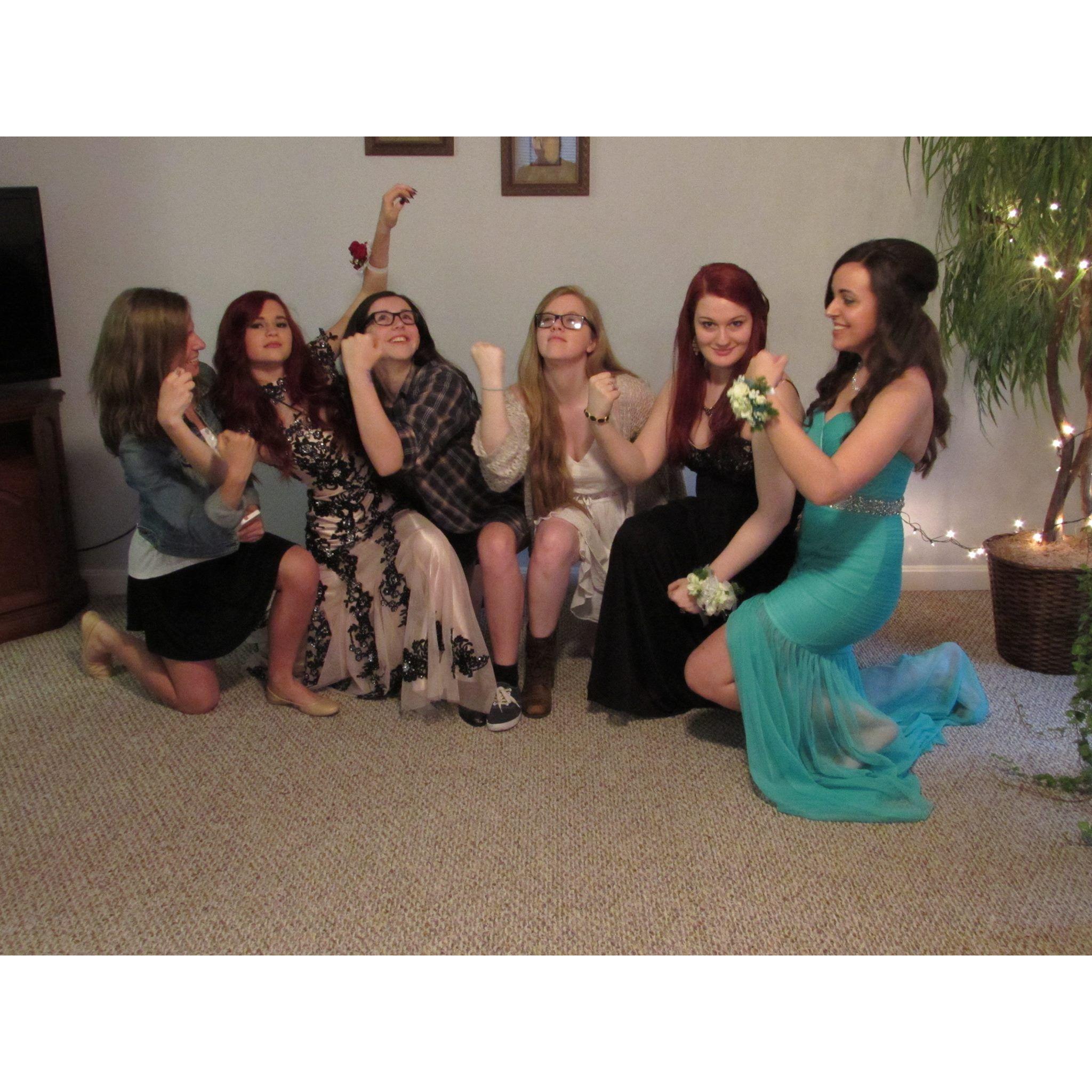 Stephanie at Junior Prom with Marlena and some old friends