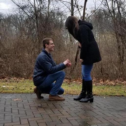 Brian's proposal in the park - December 2018