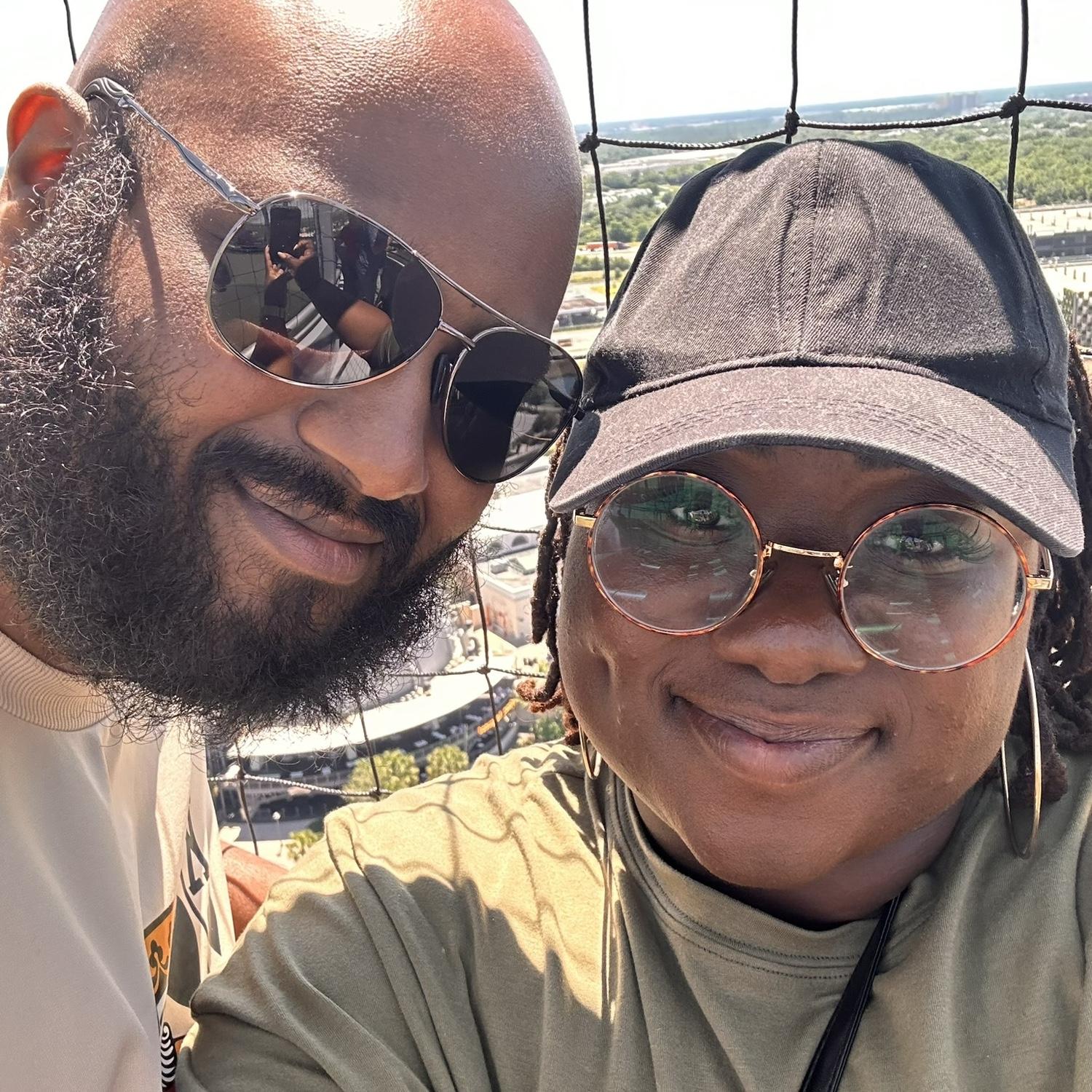 Haki first time on the Disney springs hot air balloon