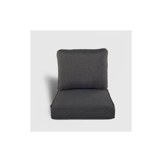 Rolston 2pc Outdoor Replacement Chair Cushion Set Charcoal - Haven Way
