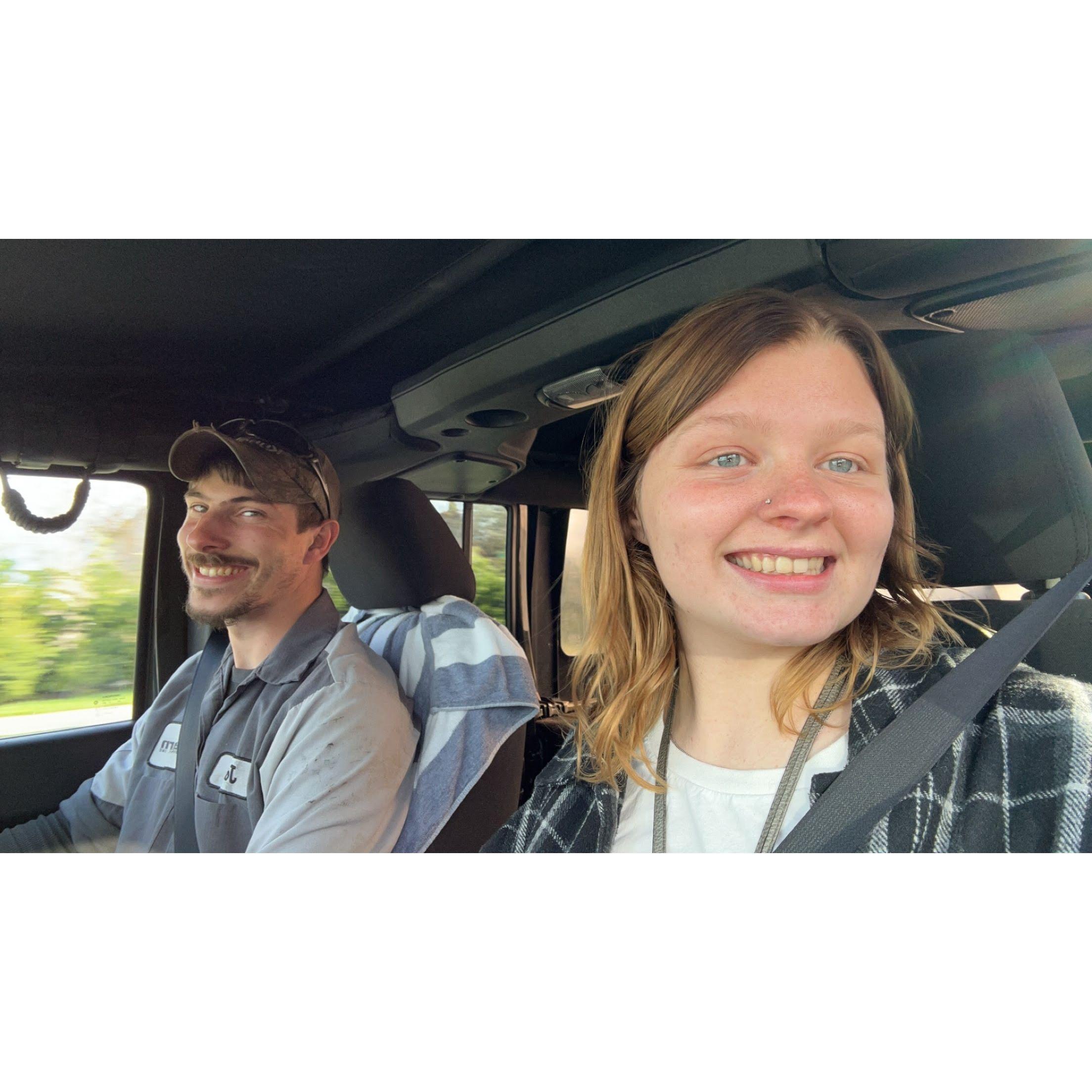 April 13, 2024 - Solo trip for me getting to Nantucket. We borrowed a Jeep wrangler, it had the best visibility! Better than any other vehicle I have ever driven!