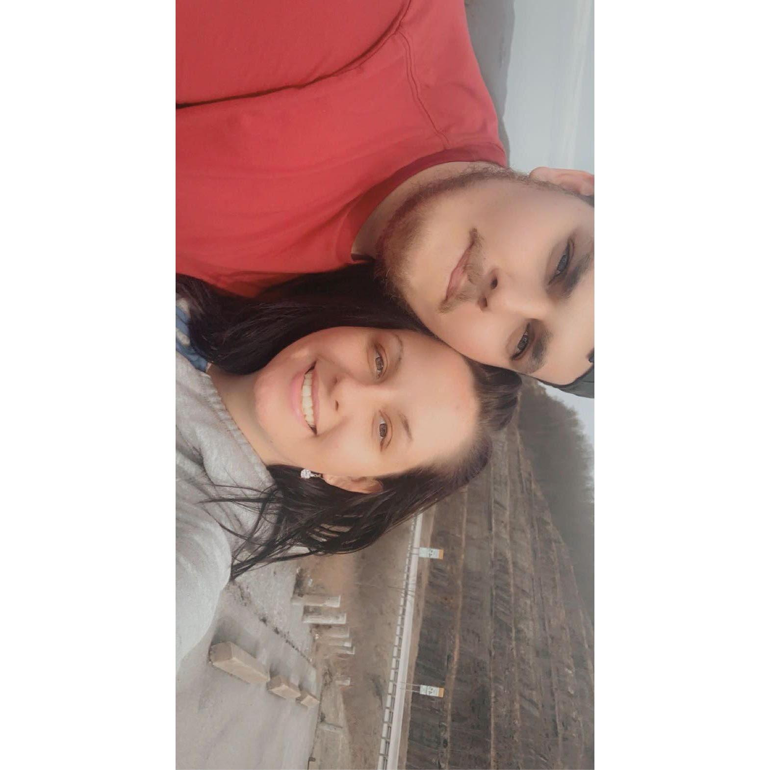 I'm not sure where we were headed, but this was an overlook off the highway in WV and we were both so stunned by its natural beauty.