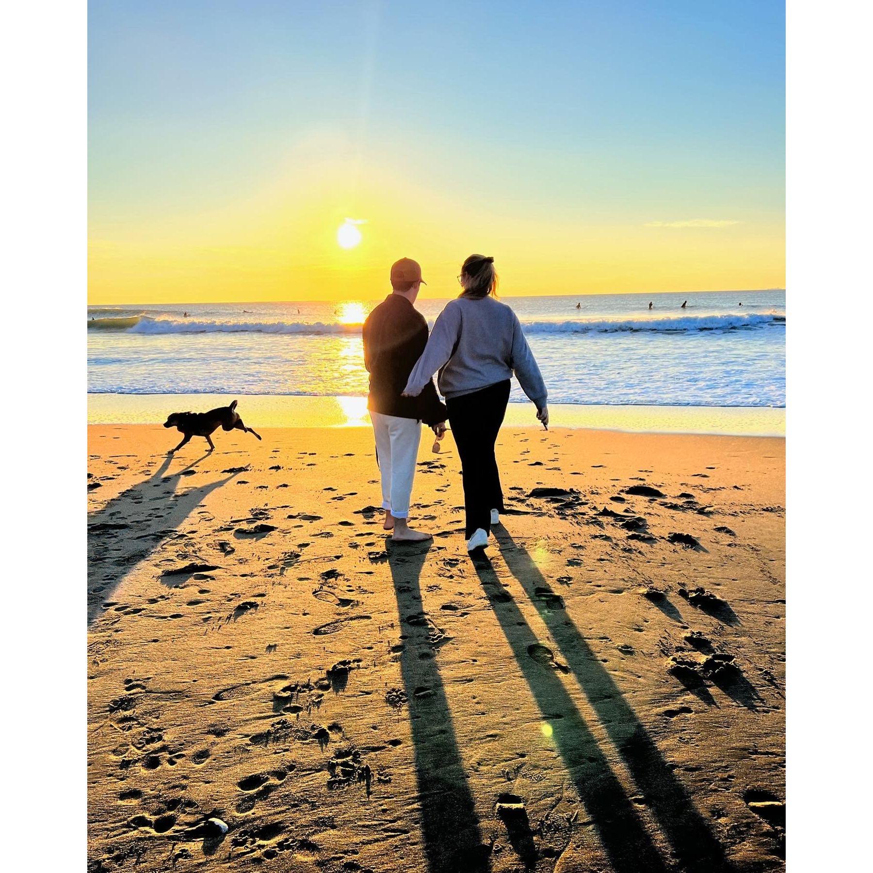 Beautiful beach sunsets in San Francisco