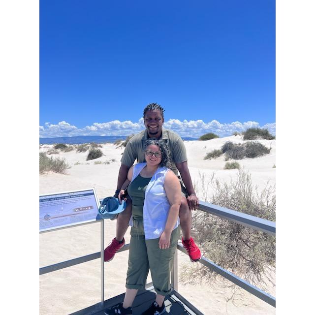 We visited White Sands, NM.