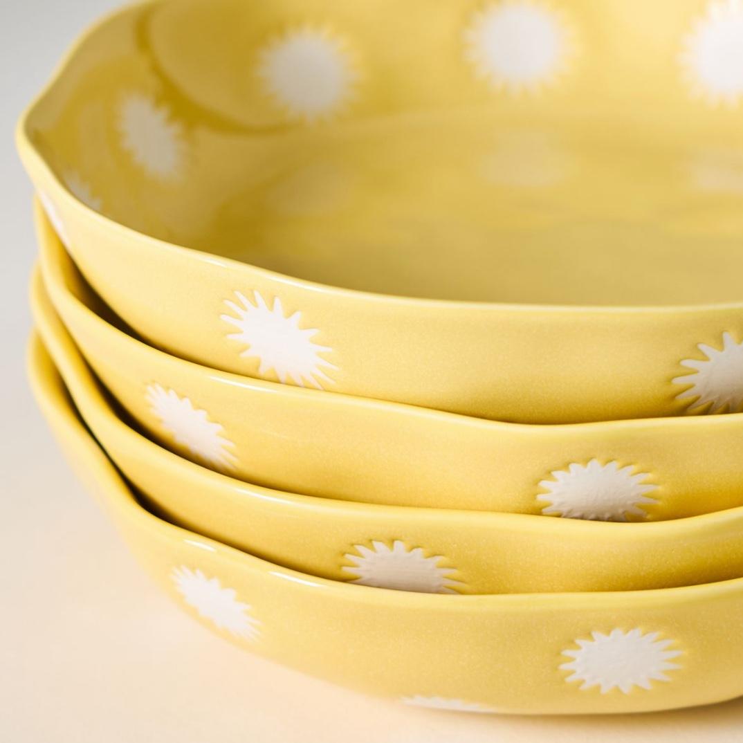 Vida Icon Stoneware Pasta Bowl, Color: Suns