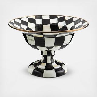 Courtly Check Signature Hand Painted Compote