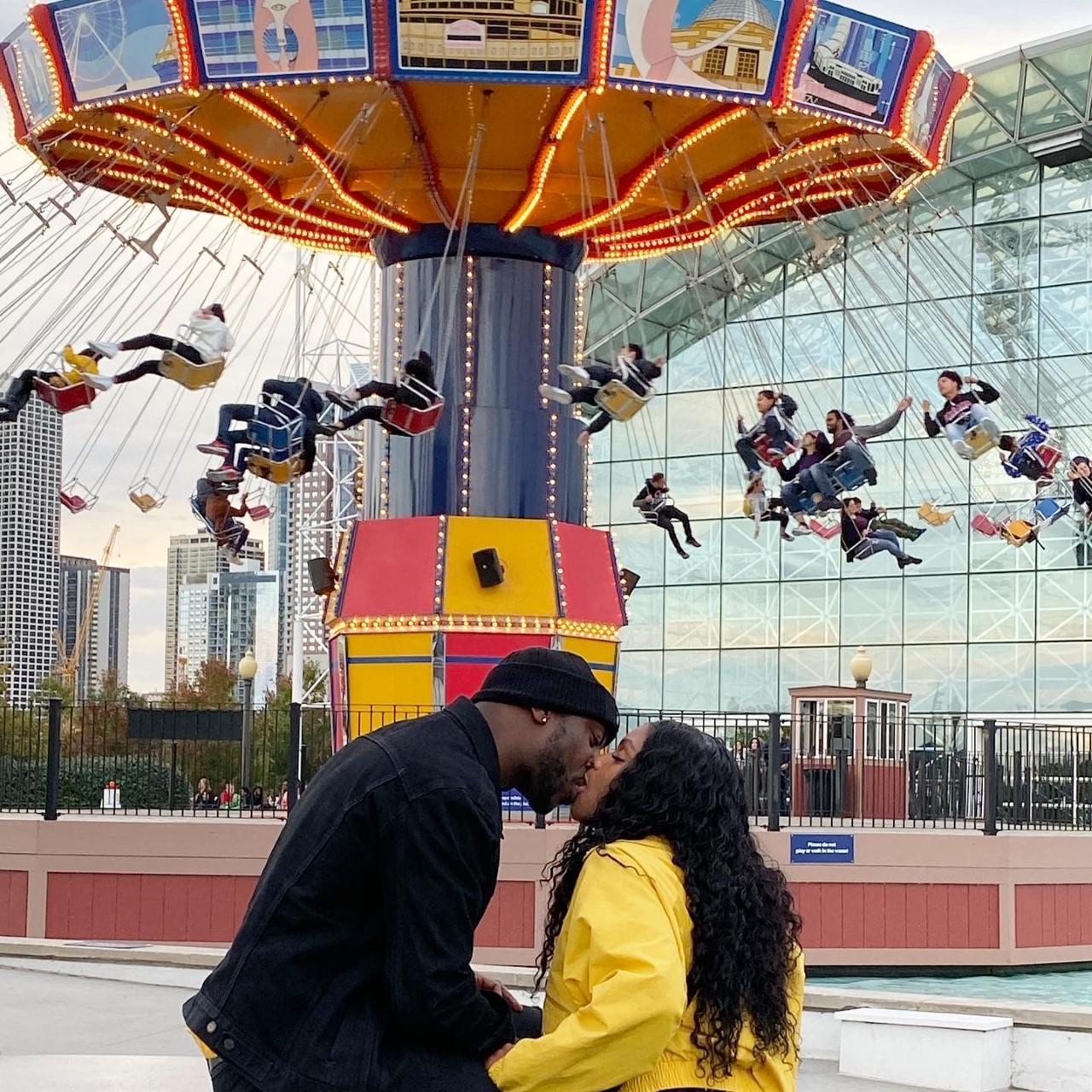 A Kiss Under The Swings.