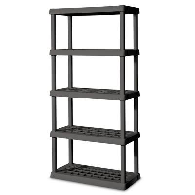Sterilite Flat Storage Shelves Gray