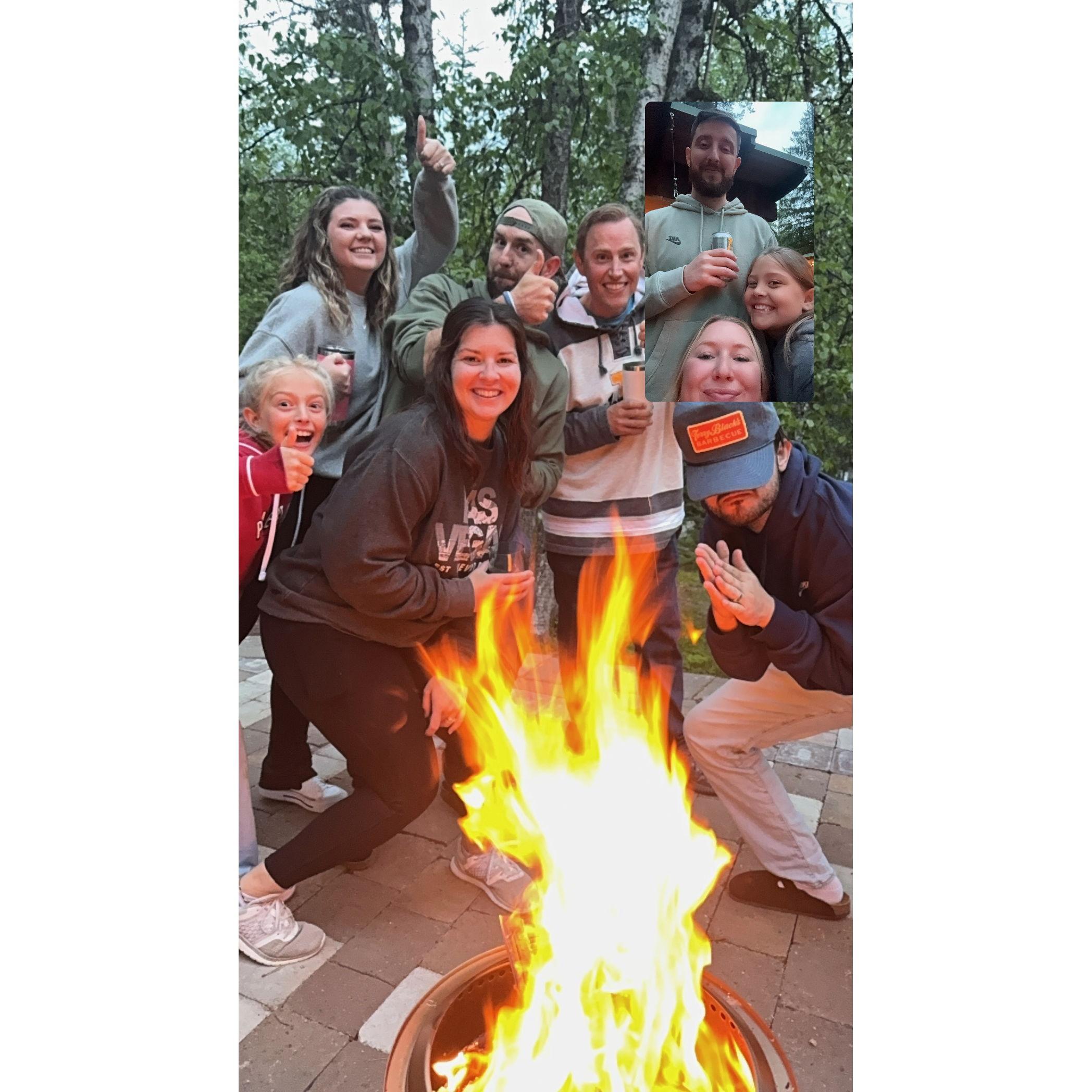 Upper cabin fire night!