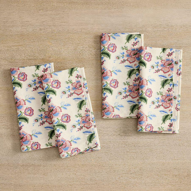Maddie Floral Cotton Napkins, Set of 4 - Multi
