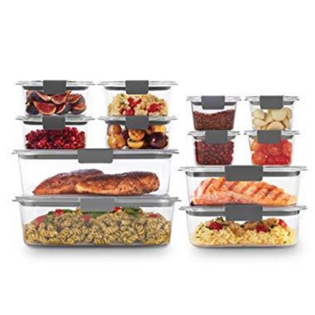 Rubbermaid 2108390 Brilliance Storage 24-Piece Plastic Lids | BPA Free, Leak Proof Food Container, Clear