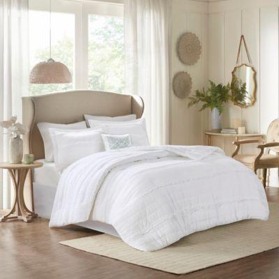 Madison Park Celeste 5-Piece Queen Comforter Set in White