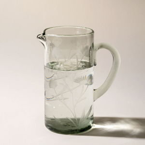 Etched Thistle Glassware - Tumbler / Clear