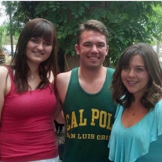 Our first picture together, before we started dating, on his drive back from Comic-con